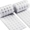 Self Adhesive Dots, 0.59" Hook and Loop Circles, 300 Pcs Round Fasteners with Strong Adhesive Backing, Waterproof Nylon for Classroom, Office & Home (White)